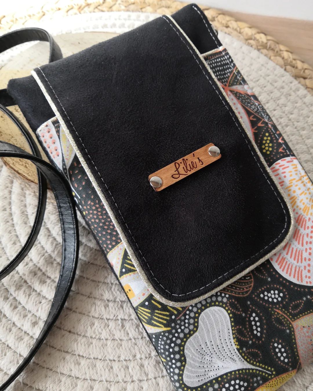 - HOLLY - la pochette à smartphone base suédine bleu roi