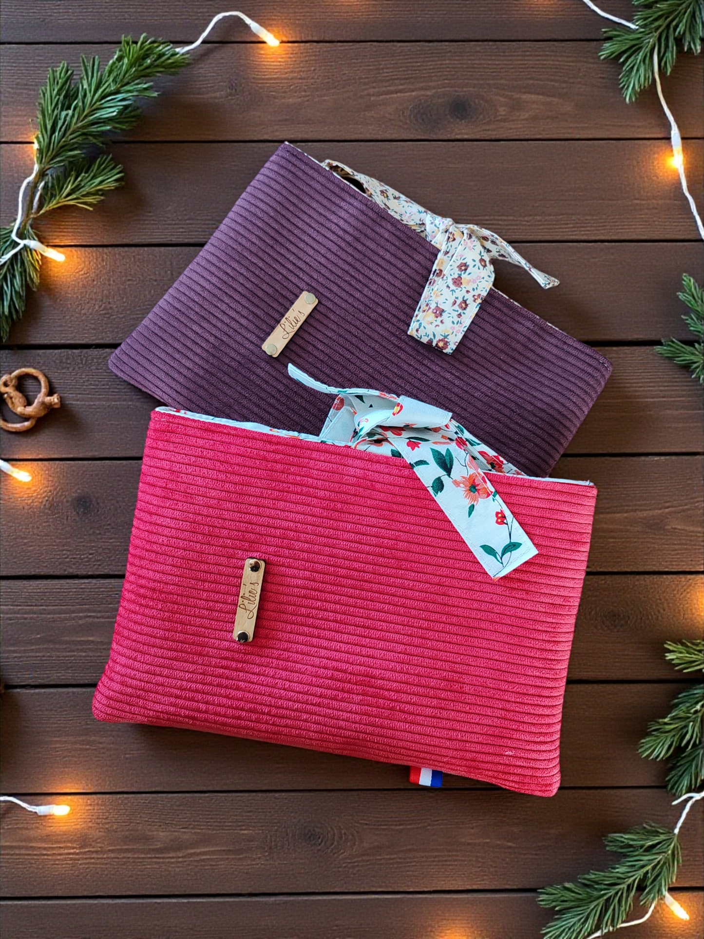 Pochette à livre de poche - velours côtelé