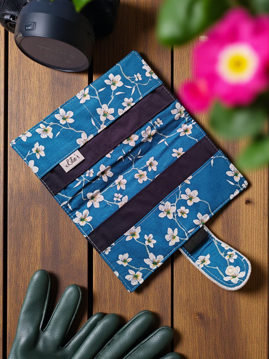 Porte chéquier fleuri