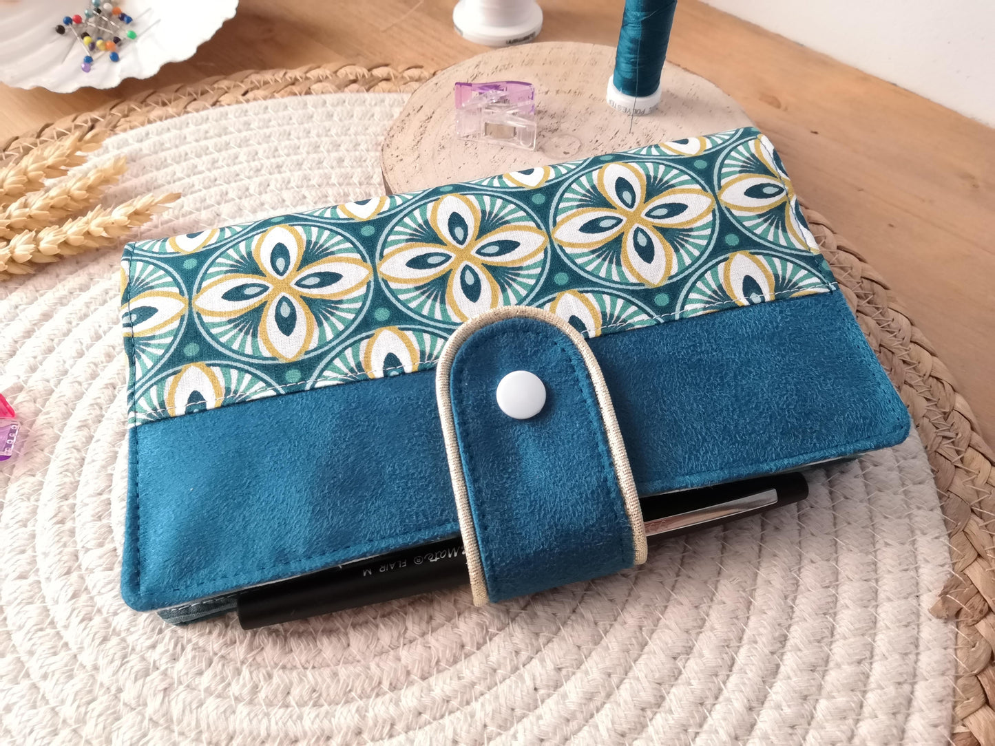 Porte chéquier -AMELIE- personnalisable