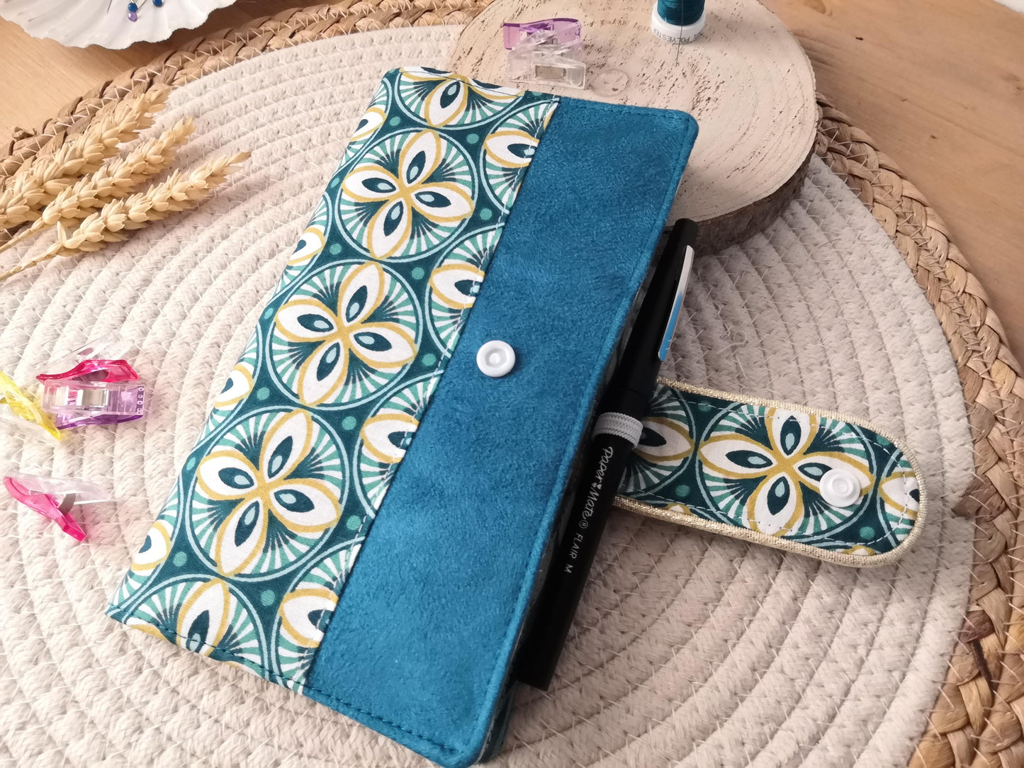 Porte chéquier -AMELIE- personnalisable
