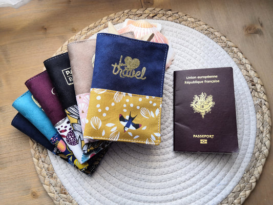 Protège passeport -ALAIN- personnalisable