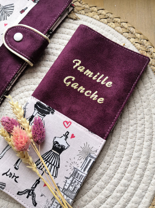 Protège livret de famille -VALERIE- personnalisable
