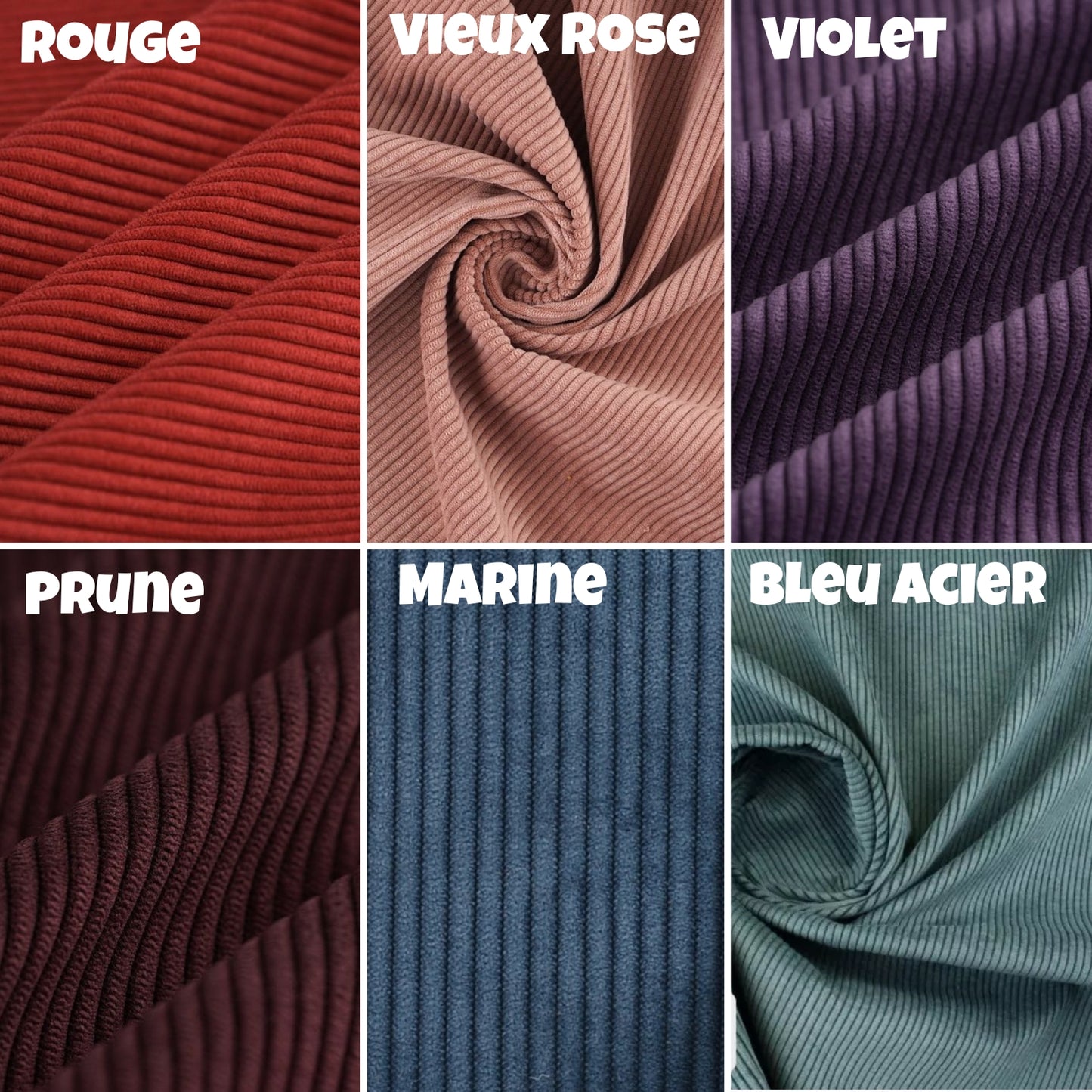 Stella-La banane velours côtelé - 18 couleurs