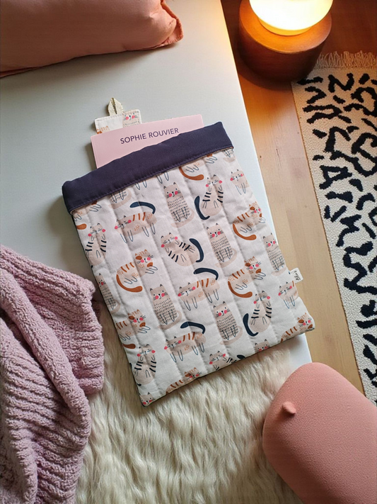 Pochette à livre matelassée - livre broché