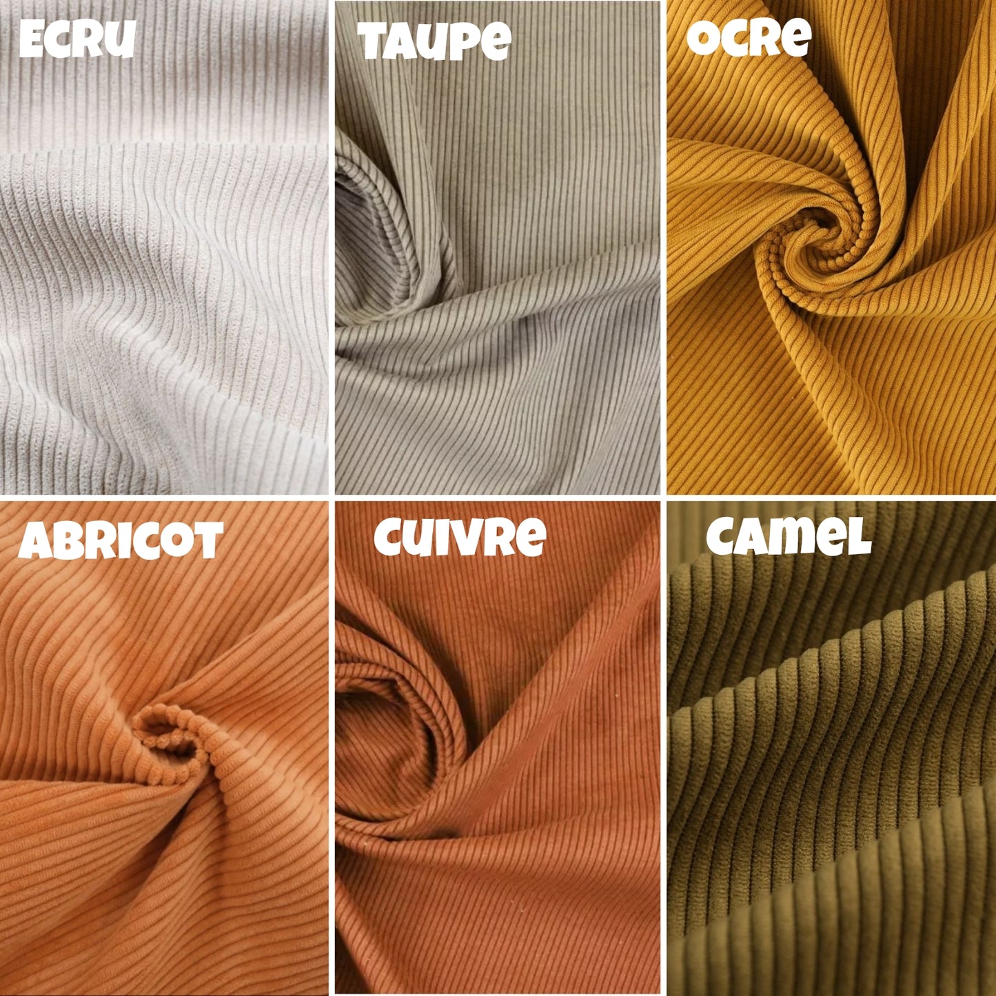 Stella-La banane velours côtelé - 18 couleurs