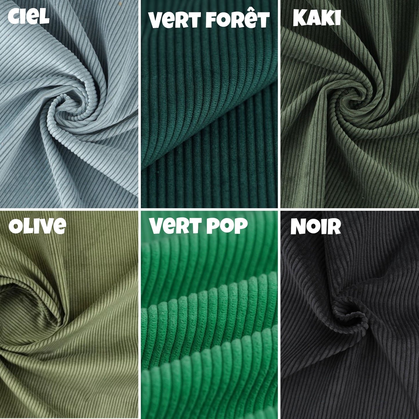 Stella-La banane velours côtelé - 18 couleurs